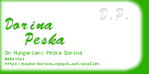 dorina peska business card